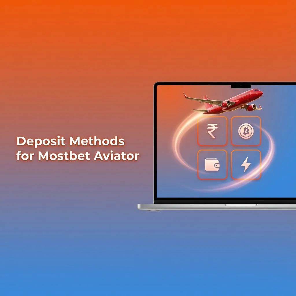 Icons of UPI, PhonePe, GPay, PayTM, cards, bank, e‑wallets and crypto around the Mostbet Aviator logo