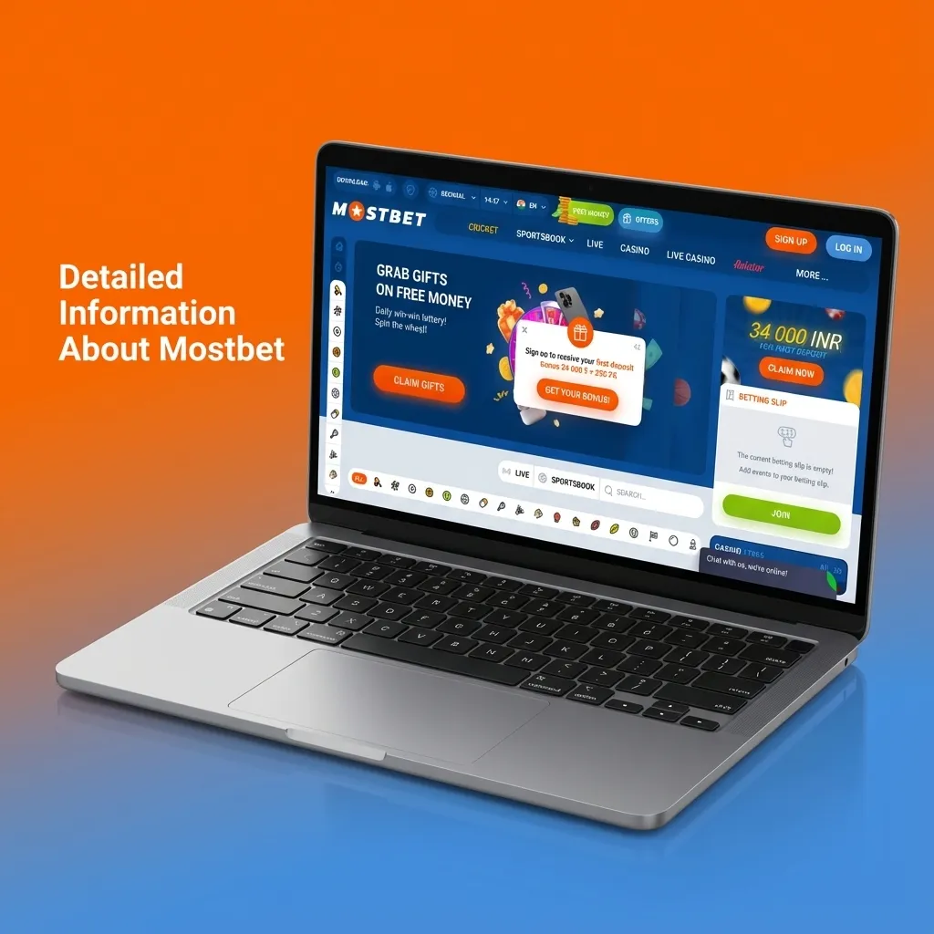 Mostbet interface showing Indian user placing cricket bets and accessing online casino games on desktop and mobile screens