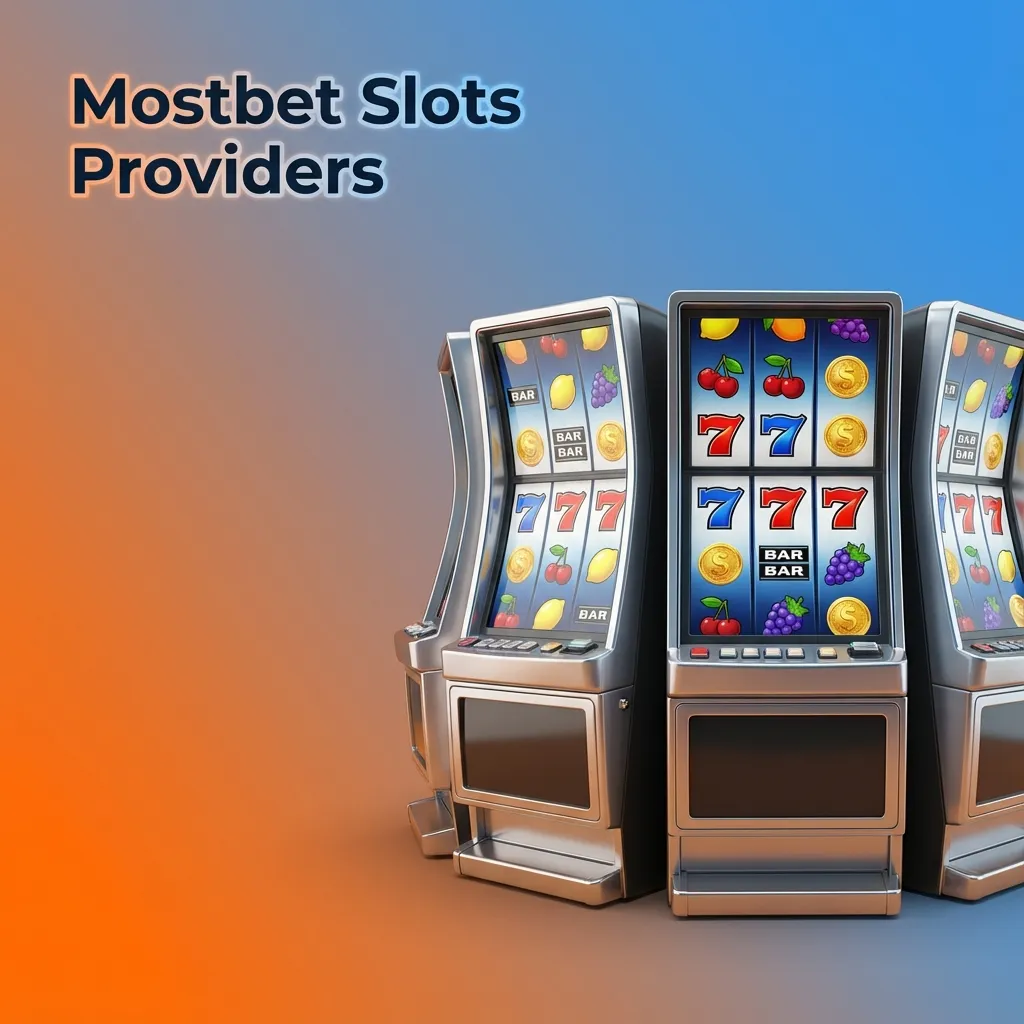 Mostbet slots providers collage showing logos of top studios like Pragmatic Play, NetEnt, Microgaming, Playtech, and more.