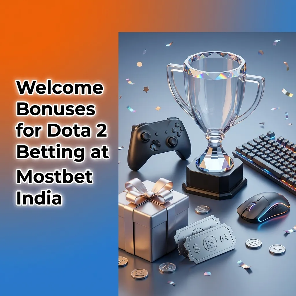 Mostbet India promo banner showing 125% Dota 2 sports welcome bonus up to 34,000 INR plus 250 free spins