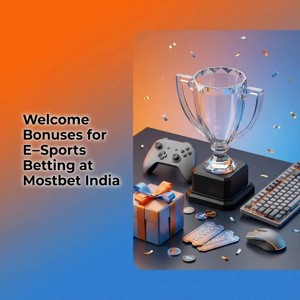 Mostbet India welcome offer banner showing 125% bonus up to ₹34,000 and 250 free spins for esports betting.