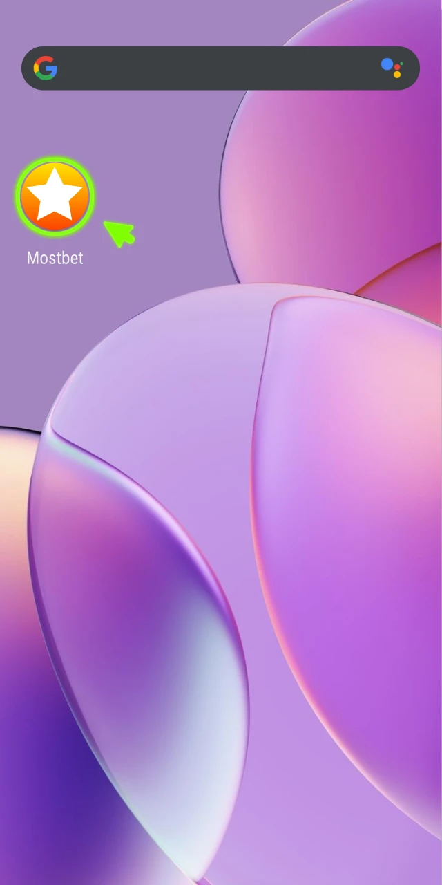 Complete the Android installation and Log In to the Mostbet App.