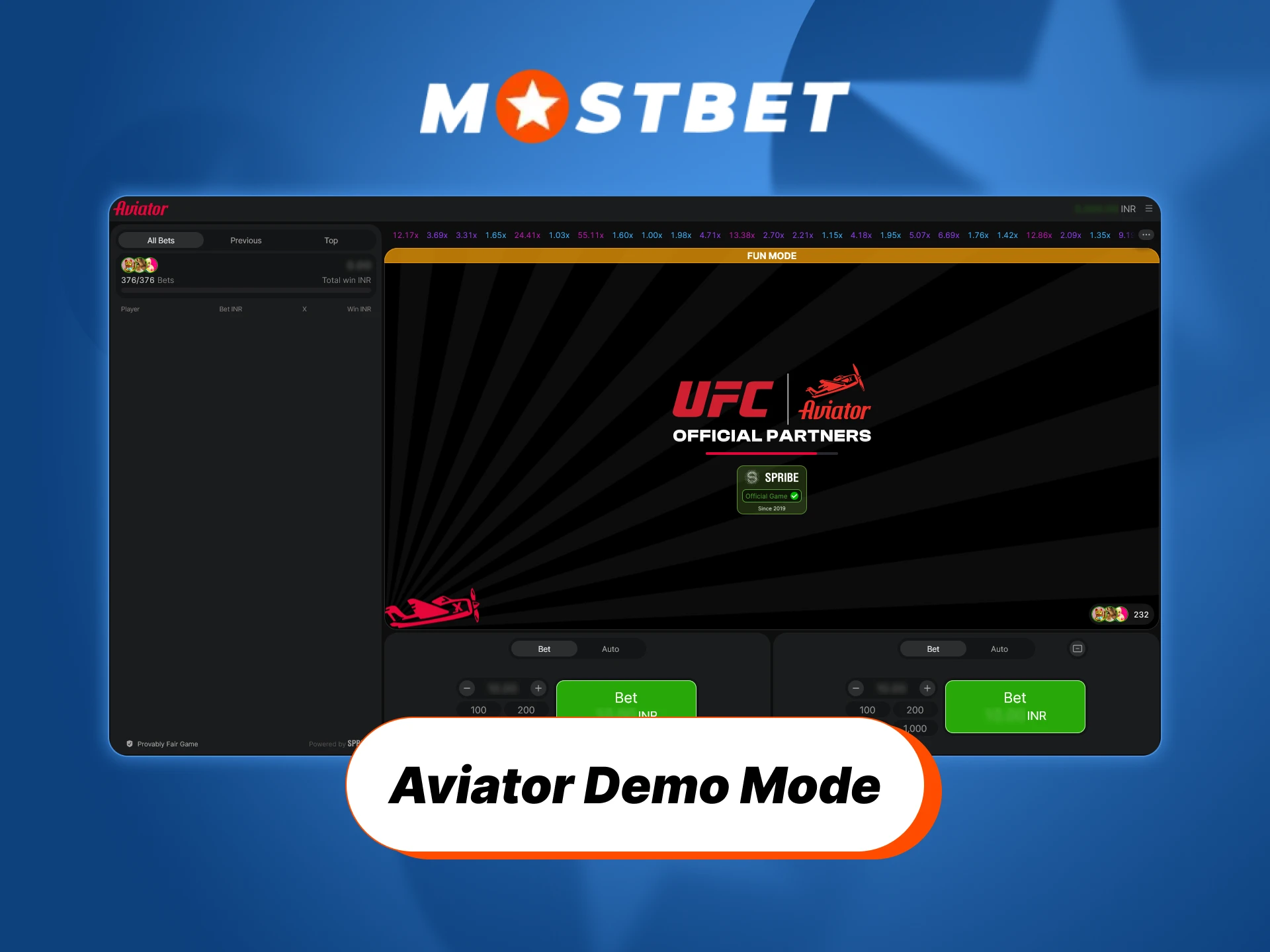 Try the Mostbet Aviator demo mode to practice for free.