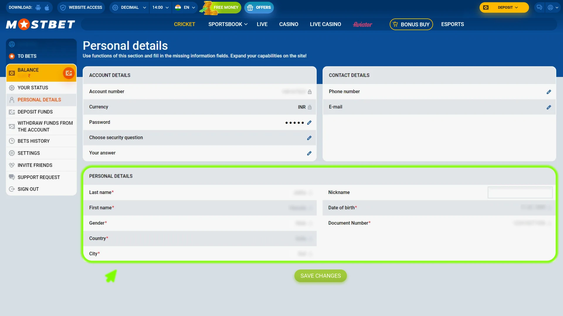 Enter personal details during the Mostbet verification for safe withdrawals.