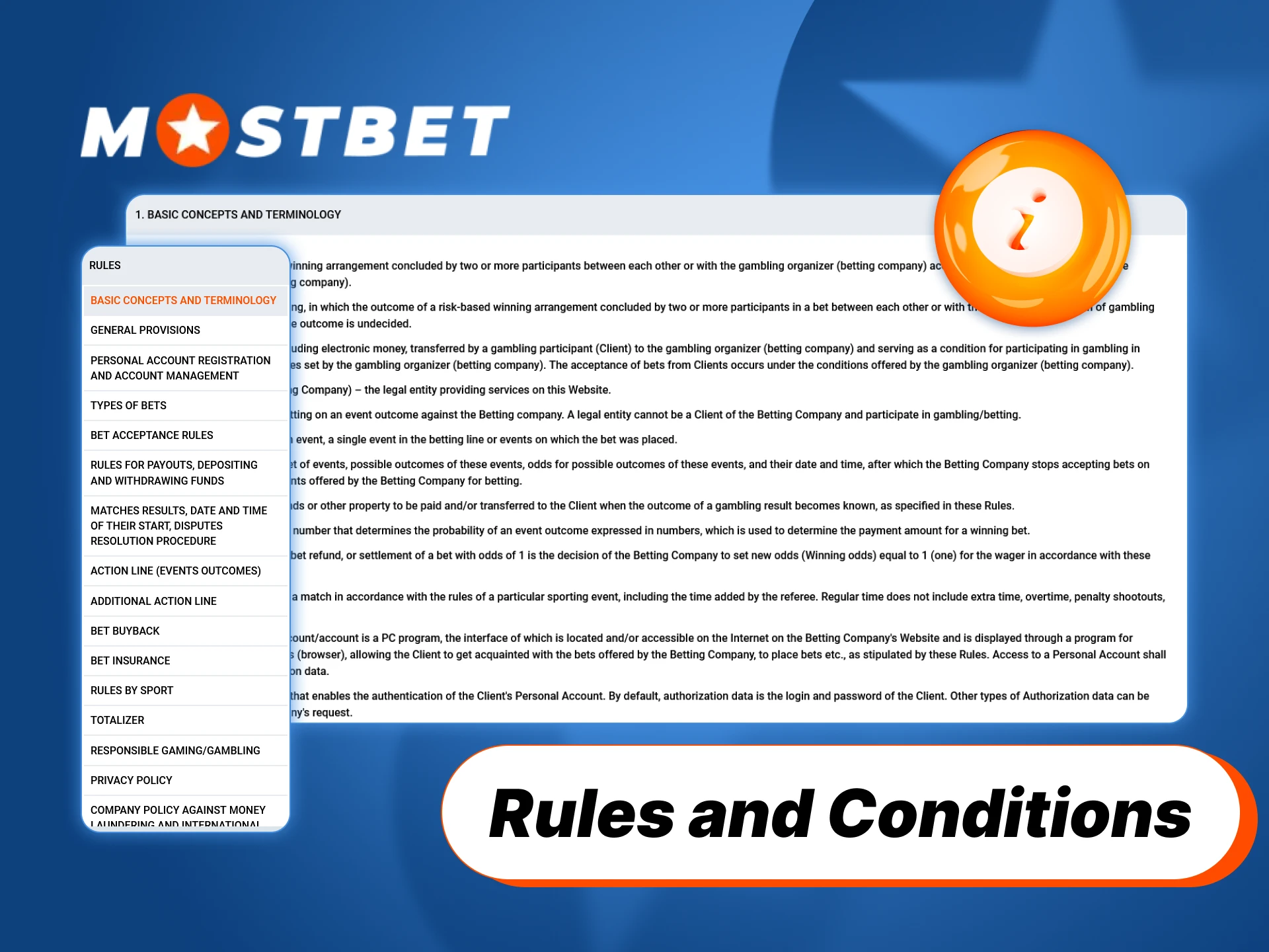 Review the Mostbet India rules and conditions before placing a bet.