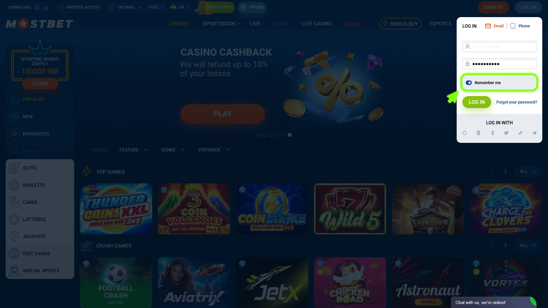 Activate the Mostbet login memory and recovery features for quick entry.