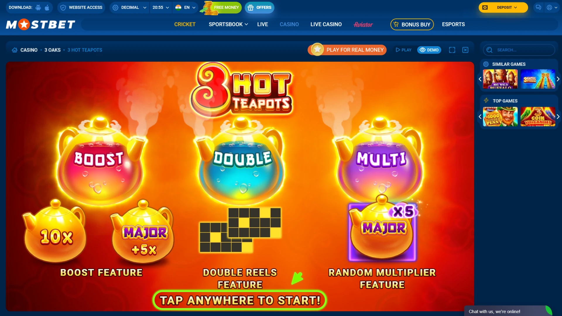 Place your bets and win at Mostbet slots.