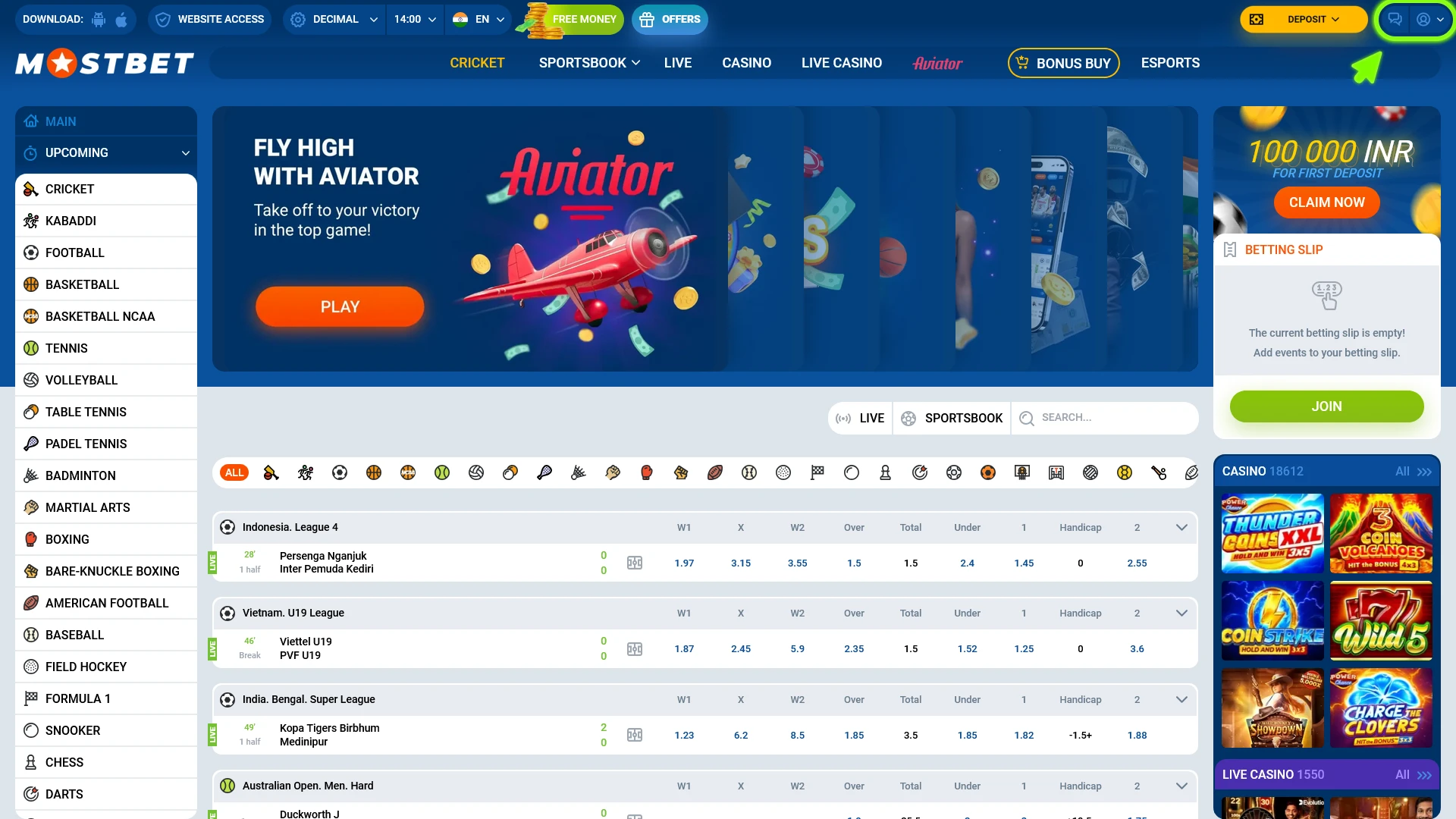 Open My Account section to manage your Mostbet withdrawal options.
